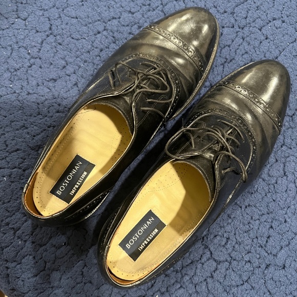 Bostonian impression black dress shoes - Picture 1 of 5